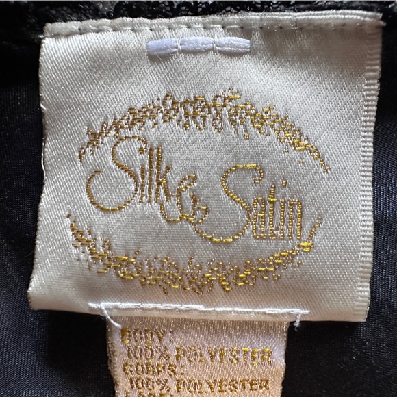 Satin and lace Black satin and Chiffon Romper wit lace and sparkle stones. Small - Picture 5 of 10